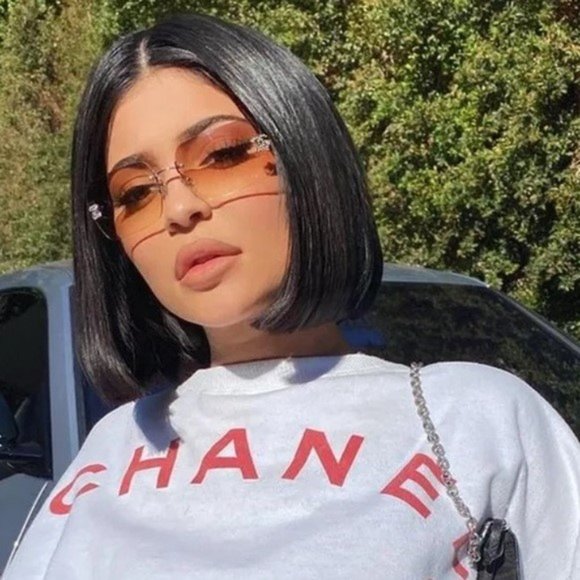 ?Auth Chanel 4017-D Rimless Swarovski double C Gradient Sunglasses BEAUTIFUL! main image 6